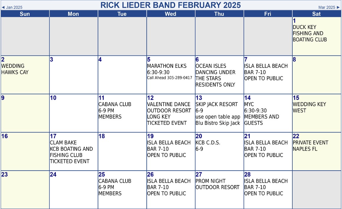 February Calendar